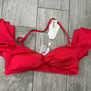 Trina Turk Cherry Red bikini top size 4